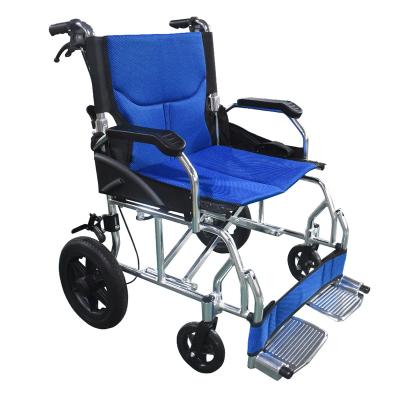 China Aluminum alloy material Wheelchair Supplier Price Steel Aluminum Hospital Home Used Manual Portable Folding Lightweight Wheelchair For Sale for sale