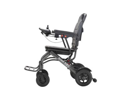 China Aluminum alloy material Hot sale lightweight wheelchair folding electric remote control electric wheelchair for sale