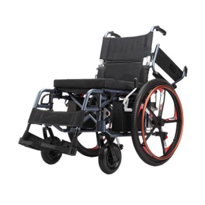 China Aluminum alloy material Cheapest Portable Folding Lightweight Power Wheelchair Motorized Electric Wheelchair For Disable for sale