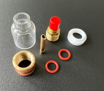 China 53GQ Gaslens Adapter Wedge Collet TIG Lasverbruiksartikelen Kit voor een betere gasdekking Te koop