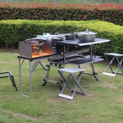 China Multifunctional Aluminum Camping Table for Easy Cooking and BBQ in Outdoor Activities for sale