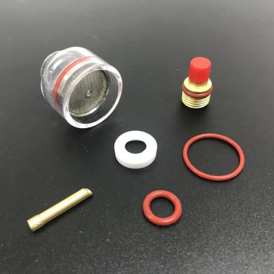 China WP9/20 2.4mm TIG Welding Torch Stubby Gas Lens Glass Kit for Wp17/18/26 Tig Torch 2kg for sale