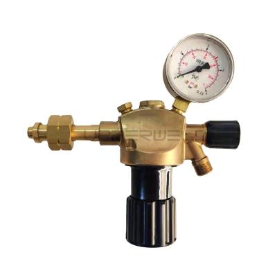 China Black and Yellow Single Gauge CO2/Argon Regulator for Standard Gas Pressure Regulation for sale