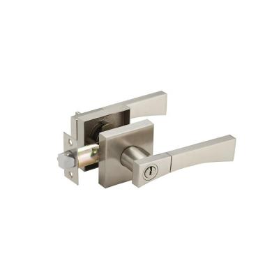 China Entrance/Door Lock Tubular Leverset Square Bedroom Privacy/Passage Bathroom/Bathroom/Warehouse Bedroom for sale