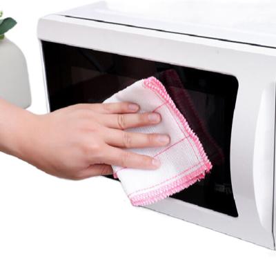 China Sustainable 340gsm Microfiber Cleaning Cloth Wash Towel Edge OEM Gsm Item Feature Weight Eco Material Hours Origin Overlock Size for sale