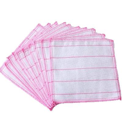 China Sustainable Microfiber Cleaning Cloth Wash Edge OEM Gsm Item Feature Weight Material Origin Overlock Size for sale