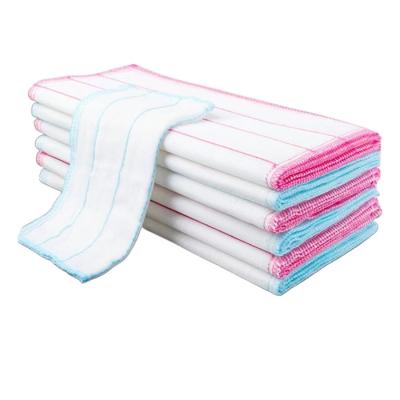 China Sustainable Non-stick easy to clean cotton absorbent lint-free kitchen dish towel for sale