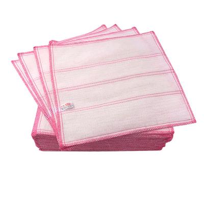 China Sustainable Cotton Yarn Multi-Layer Bamboo Fiber Kitchen Absorbent Napkin Pocket Cloths for sale