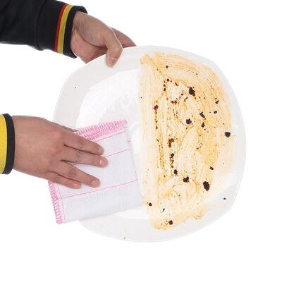 China Sustainable 30 PCS Soft Lint Free Coconut Shell Washing Towel Cleaning Cloth Not Contaminated Oil Strong Water Absorbent Dish Cloth Rag Mop for sale