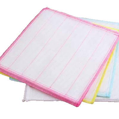 China Sustainable 30 PCS Soft Lint Free Coconut Shell Washing Towel Cleaning Cloth Not Contaminated Oil Strong Water Absorbent Dish Cloth Rag Mop for sale