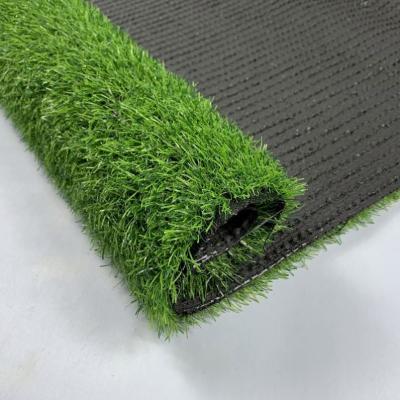 China Amusement Park Outdoor Artificial Synthetic Grass Decoration Kindergarten Black Bottom Grid for sale