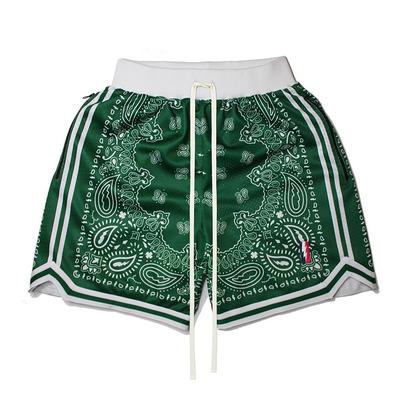 China Digital Printed Breathable Elastic Breathable Elastic Basketball Shorts Quick Drying Training Pants for sale