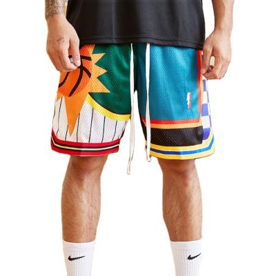 China Wholesale Cheap Antibacterial Mesh Custom Print Wasu Rise Heat Training Shorts Double - Layer Basketball Shorts for sale