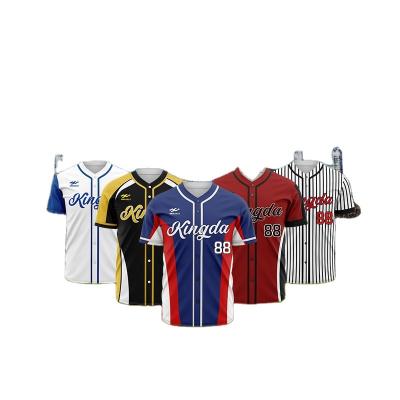 China Custom Made Antibacterial Quick Dry Breathable Digital Copy Embroidered Baseball Suit for sale