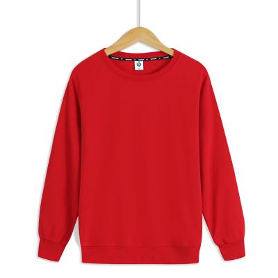 China Anti-wrinkle spring custom oversized crewneck sweatshirt red hoodie men's pullover for sale