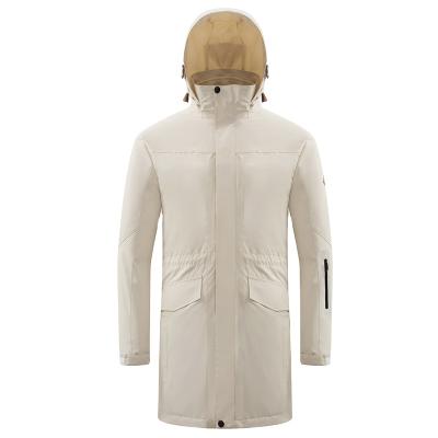 China Breathable Winter Jacket Outdoor Men Lightweight Mid Rise Long Jacket for sale