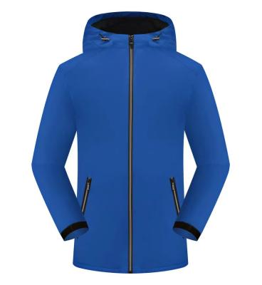 China Custom Outdoor 100% Polyester Anorak Breathable Plain Men's Outdoor Rise Jackets Zipper Hoodie Thicken Coat Winter Jacket for sale