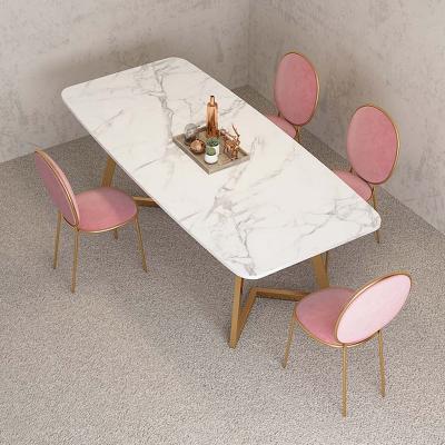 China Convertible modern style marble dinning table sets for sale