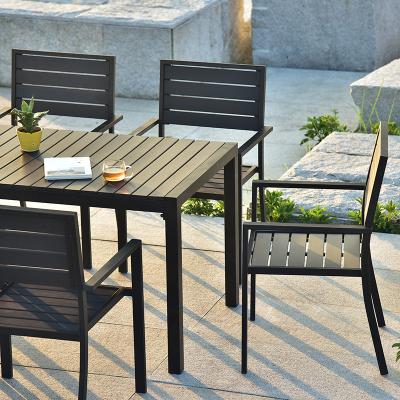 China Modern Modern PP Garden Outdoor Stacking Armchair for sale