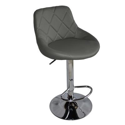 China Eco - Friendly Popular Swivel Bar Stool Chair Height Adjustable Leather With Footrest for sale