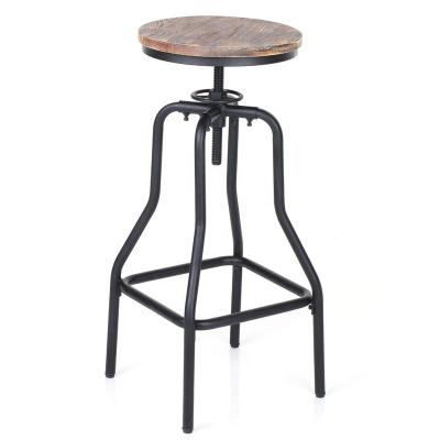 China (Size) Swivel Metal Adjustable Industrial Adjustable Bar Stool for sale