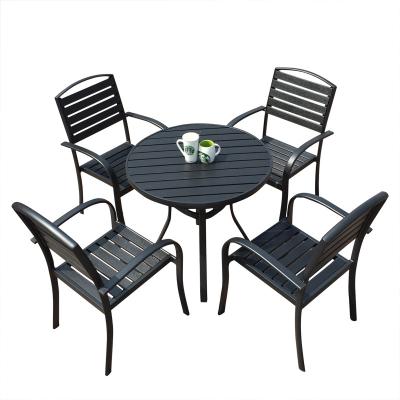 China Morden Wholesale Outdoor Wood & Plastic Outdoor Chairs Tables & Chairs for sale