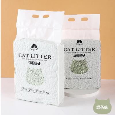 China Taotaopets Green Tea Flavor Tofu Cat Litter Malaysia Popular Cat Garbage Stocked Tofu for sale