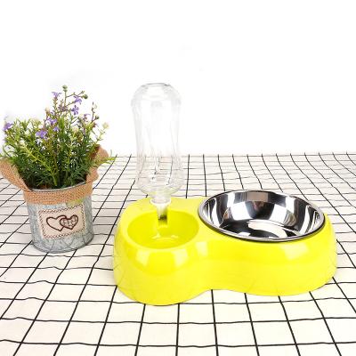 China Viable Dog Bowl Feeder Automatic Pet Bowls and Feeders Stainless Steel Water Bottle Feeder Wholesale for sale