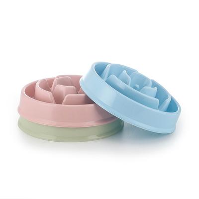 China Viable In The Running Flower Slow Feeding Bowl Anti-Clog Wholesale Plastic Dog Feeder Bowl Slow Food Slow Feeding Bowl for sale