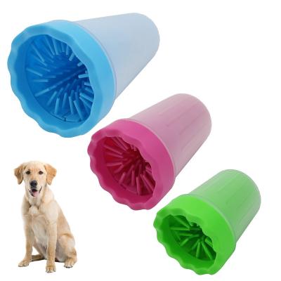 China Wholesale Viable Soft Silicone Pet Foot Seal Cup Pet Brush Cleaning Tool Dog Paw Cleaner Washer for sale