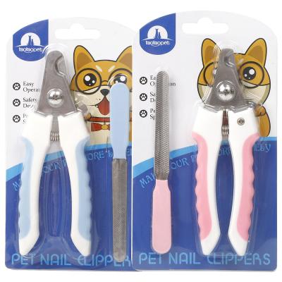 China Viable in Safety Dog Nail Clippers Stock Wholesale Trimmer with Free Dog Nail Grinder for sale