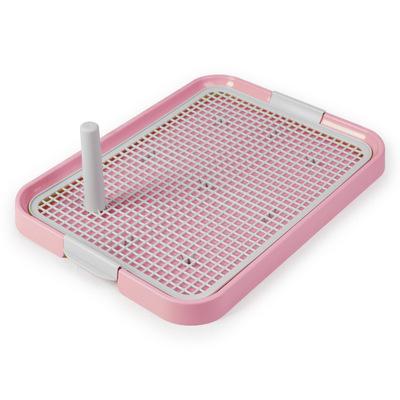 China Sustainable Indoor Dog Toilet Training Spray Net Shape Easy Clean Durable Dog Toilet Tray With Stick for sale