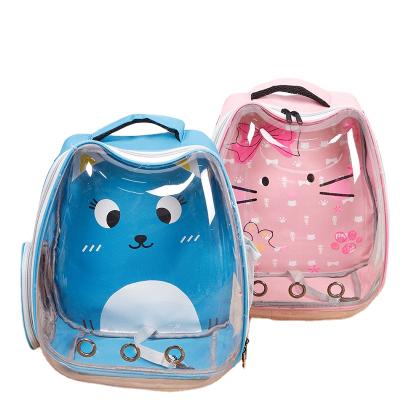 China Fashionable Portable Pet 3 Holes Space Cover Folding Pet Travel Cat Carrier Bag Pet Travel Stored Breathable Canvas Bag for sale