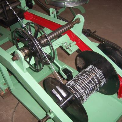 China Other PVC Coating Double Twisted Barbed Wire Mesh Fence Making Machine With Galvaized for sale