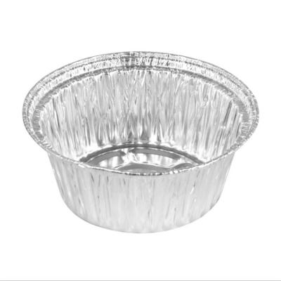 China Food Grade Free Sample SHINY Aluminum Foil Food Tray Round Baking Aluminum Foil Eco-Friendly Trays for sale