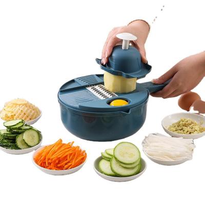 China Sustainable SHINING Manual Multifunctional Vegetable Slicer Knife Cutter Fruit And Vegetable Cleaver for sale