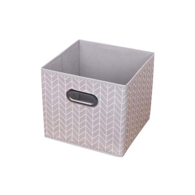 China Hot Sell Amazon Household Cube Storage Bins SHINY Foldable Cubes Viable Storage Boxes Non Woven Folding Storage Box for sale