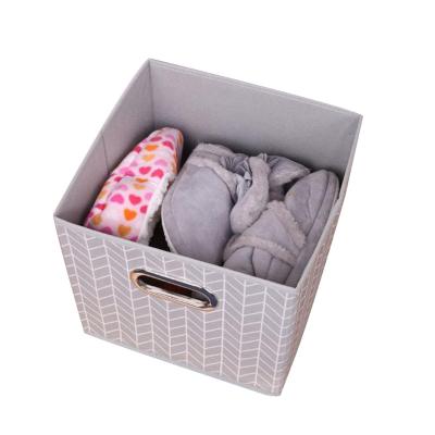 China Wholesale bulk SHINING viable clothes storage boxes fabric storage box office folding storage box for sale