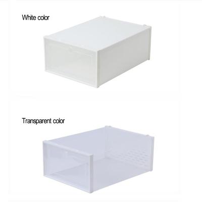 China Sustainable SHINY Hot Sales Transparent Foldable Storage Stackable Shoe Storage Boxes Shoe Box Clear Stackable It Box Storage for sale