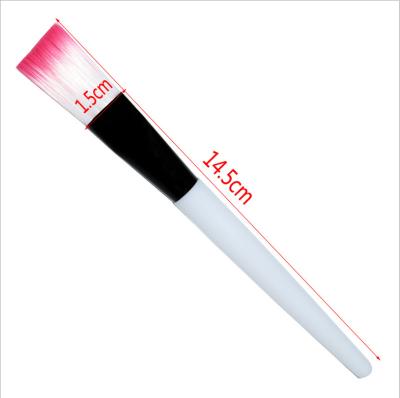 China Wholesale Flat Brush Makeup Brush For Mask Logo Custom Plastic Face Mask Facial Brush for sale