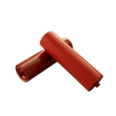 China Batching Plant Belt Conveyor Roller / Q235 ST14 Carrying Idler Roller for sale