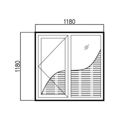 China China Manufacture Heat Insulation 65 Series Energy Saving Quality Weather Resistant Window Shades for sale