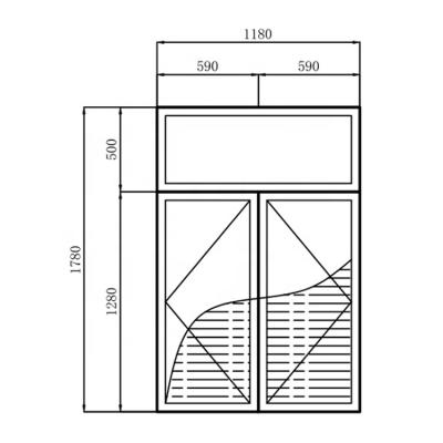 China Thermal Insulation Best Selling 65 Series Windows Noise Reduction Window Shades With Blinds Between Glass for sale