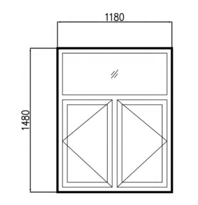 China New Arrival Heat Insulation Steel Casement Framed Window 65 Series Casement Insulated Windows And Door Windows for sale