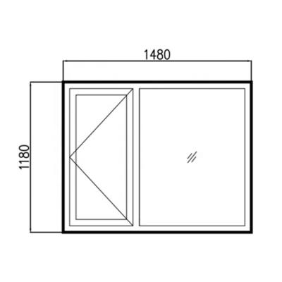 China China Manufacturer Triple Pane Pictures Thermal Insulation 65 Series Steel Windows Casement for sale