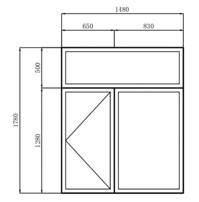 China China Manufacture Heat Insulation 65 Series High Quality Weathered Resistant Casement Close Windows for sale