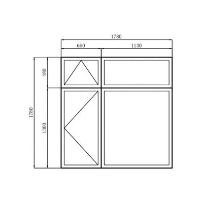 China Factory Direct Sales 60 Series Thermal Insulation Color Steel Louvered Casement Windows for sale