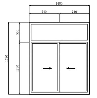 China Heat Insulation 60 Series Cheap Price Home Window Design Thermal Break Weather Resistant Sliding Windows for sale