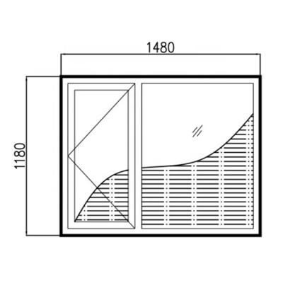 China Hot Sale 75 Series Top Modern Curtain Thermal Insulation Windows Blinds And Door Venetian Blinds Frame Window Shutters for sale