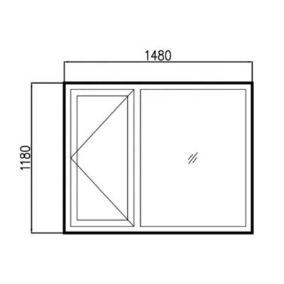 China Heat Insulation 60 Series Certificated Approved Steel Frame Wholesale Casement French Windows Casement for sale